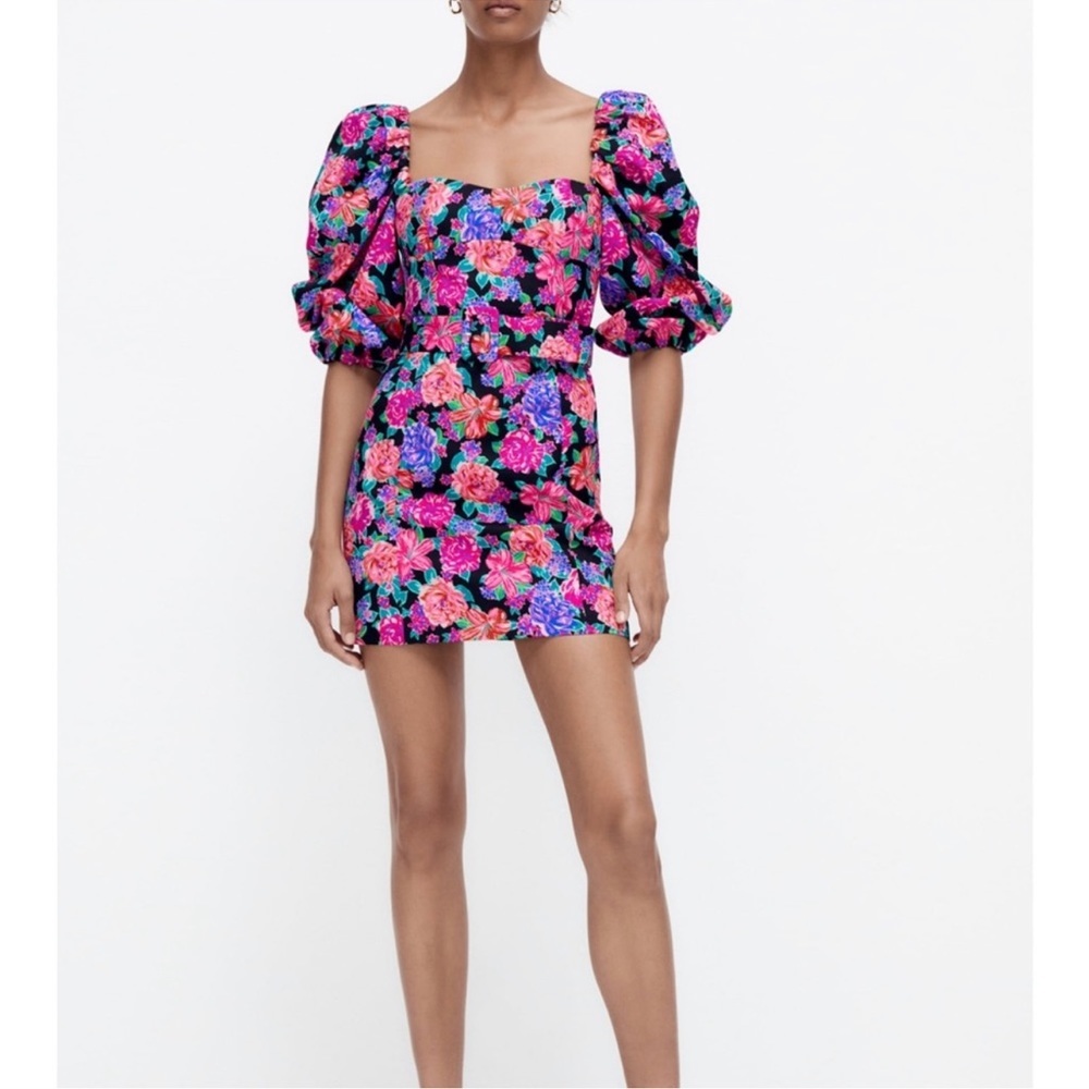 Zara floral dress